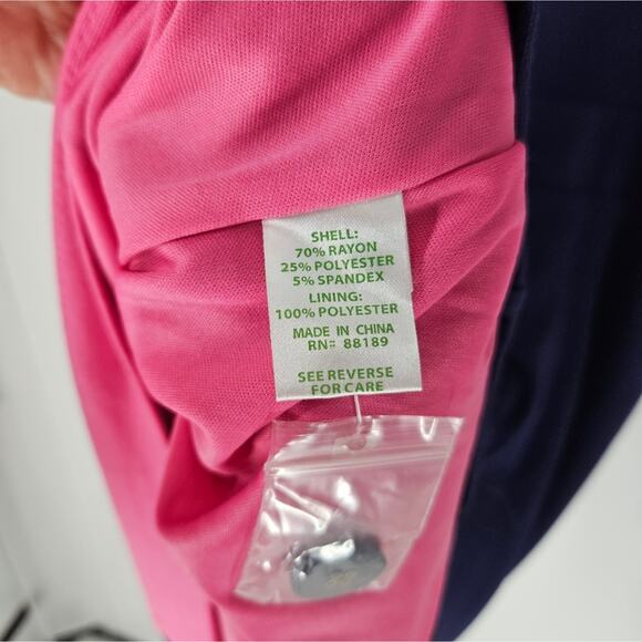 Lilly Pulitzer Bright Navy Fiona Combo Dress XL - Picture 9 of 11